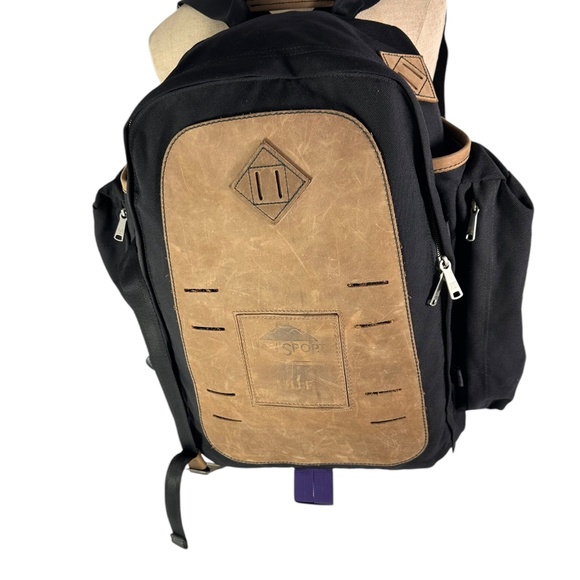 Rare Genuine JANSPORT x HUF Westridge Backpack Brown Black Limited - Picture 1 of 11